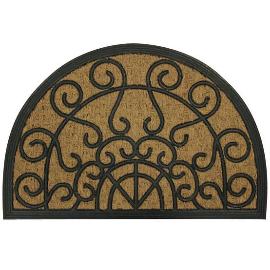 Paillasson Demi-Lune "Marquis" 40x60cm Naturel - Image 1