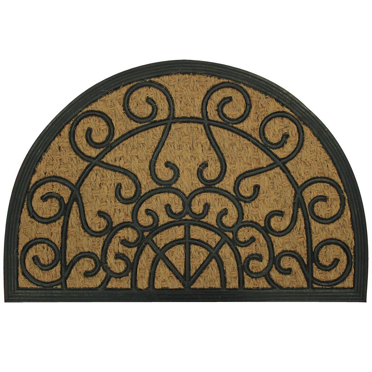 Paillasson Demi-Lune "Marquis" 40x60cm Naturel - Image 1