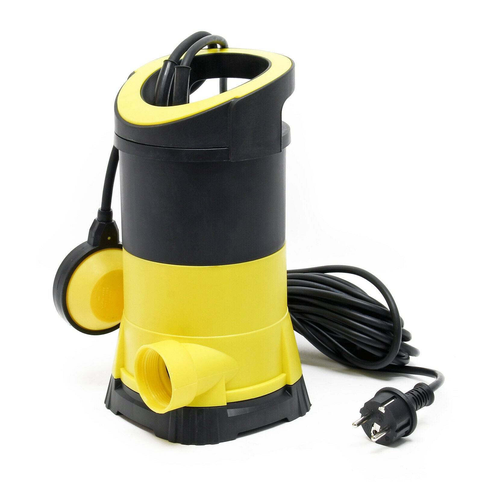 Helloshop26 - Pompe pour eaux usées 7000l/h 400 watts pompe submersible construction drainage jaune - Image 2