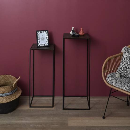 The Home Deco Factory - Sellette en métal martelé Mirage (Lot de 2) - Image 8
