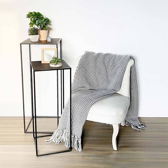 The Home Deco Factory - Sellette en métal martelé Mirage (Lot de 2) - Image 10