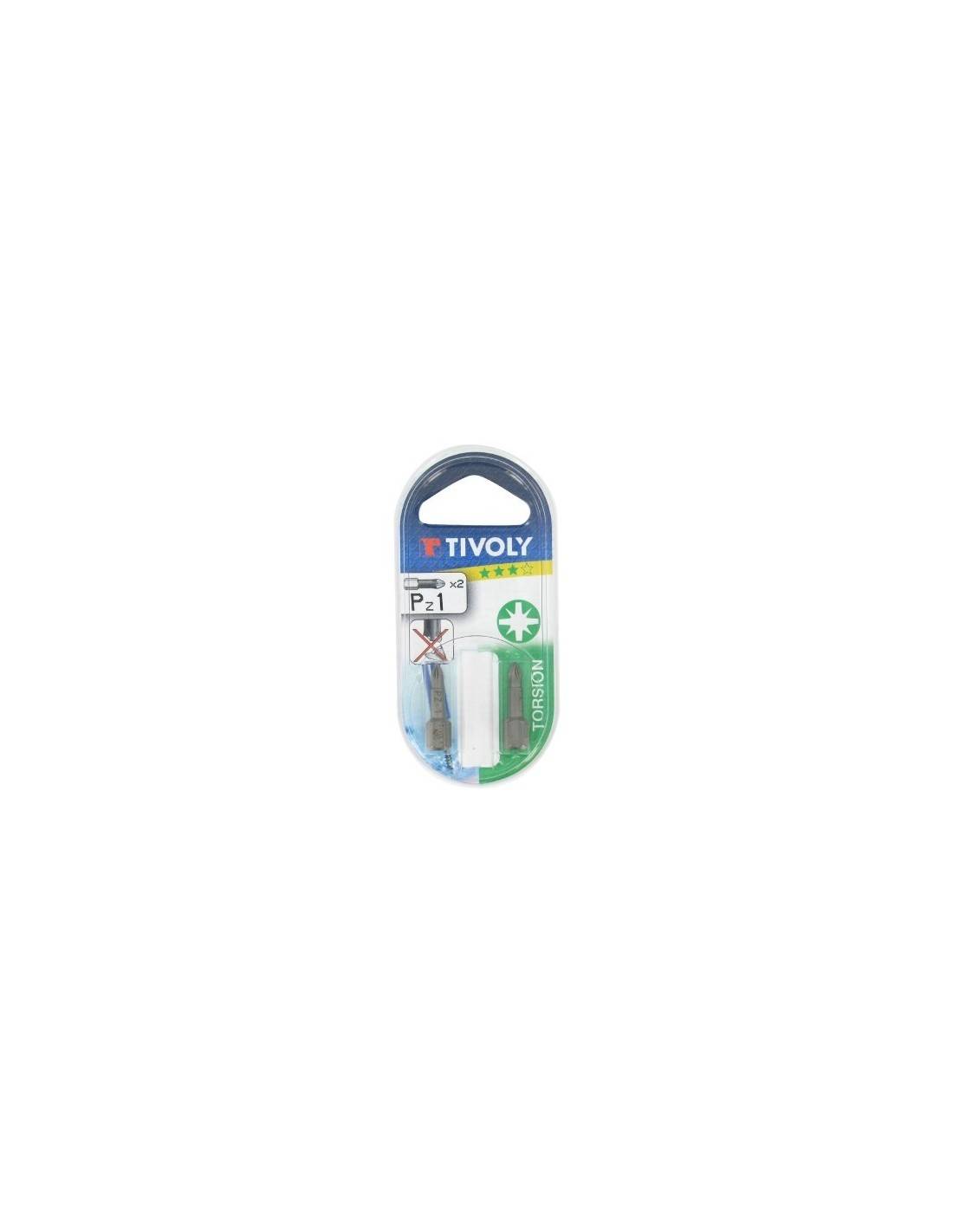 Tivoly - Embout Torsion Pour Vis Pz 25 Mm  2 Pz 1