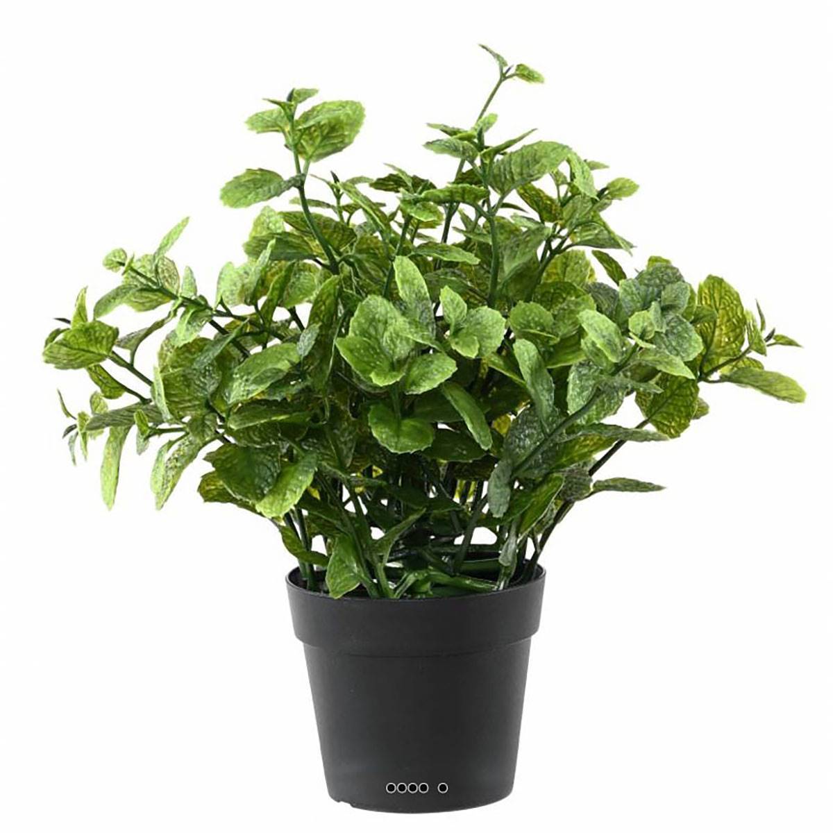 Artificielles - Menthe artificielle en pot pour extérieur H 25 cm - Image 2