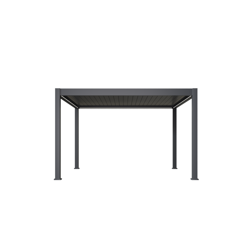 Ombrea - Pergola bioclimatique Ombréa autoportante 4x4M - Anthracite - ELMO Ombréa - Image 2