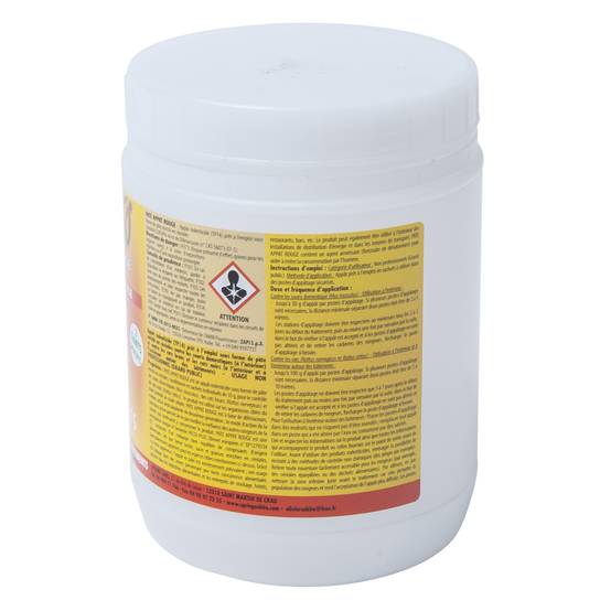 Plankie Rouge Rats Appât en pate rouge rats et souris 150g Subito - Gamm vert