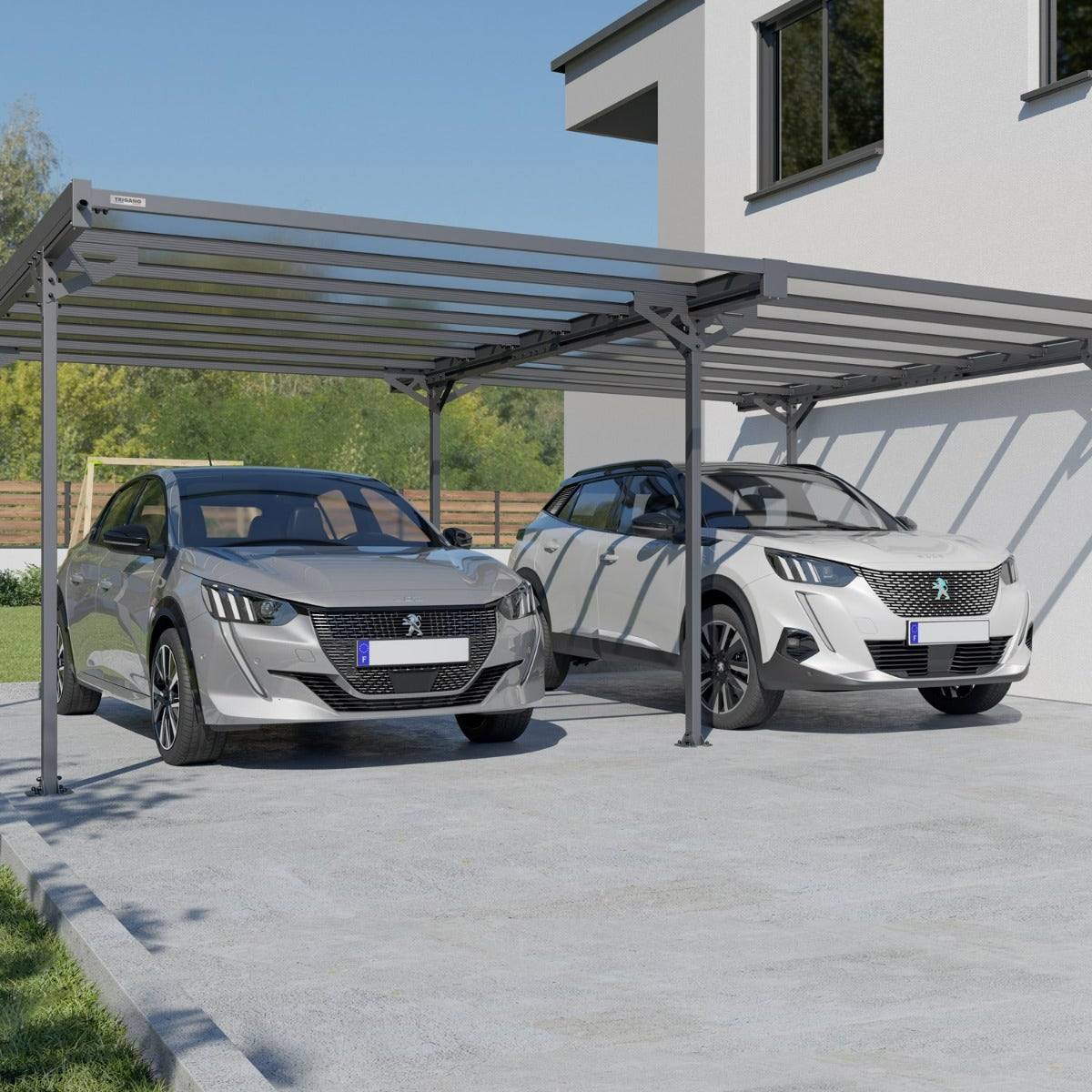 Trigano Jardin - Carport double aluminium Trigano - Mistral Double - 30 m² - Image 1
