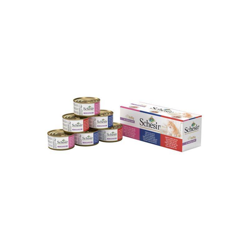 Autre - Pack de pâtée naturel 3 saveurs chat (boite 6x85g) - SCHESIR 6x85 g - Image 2