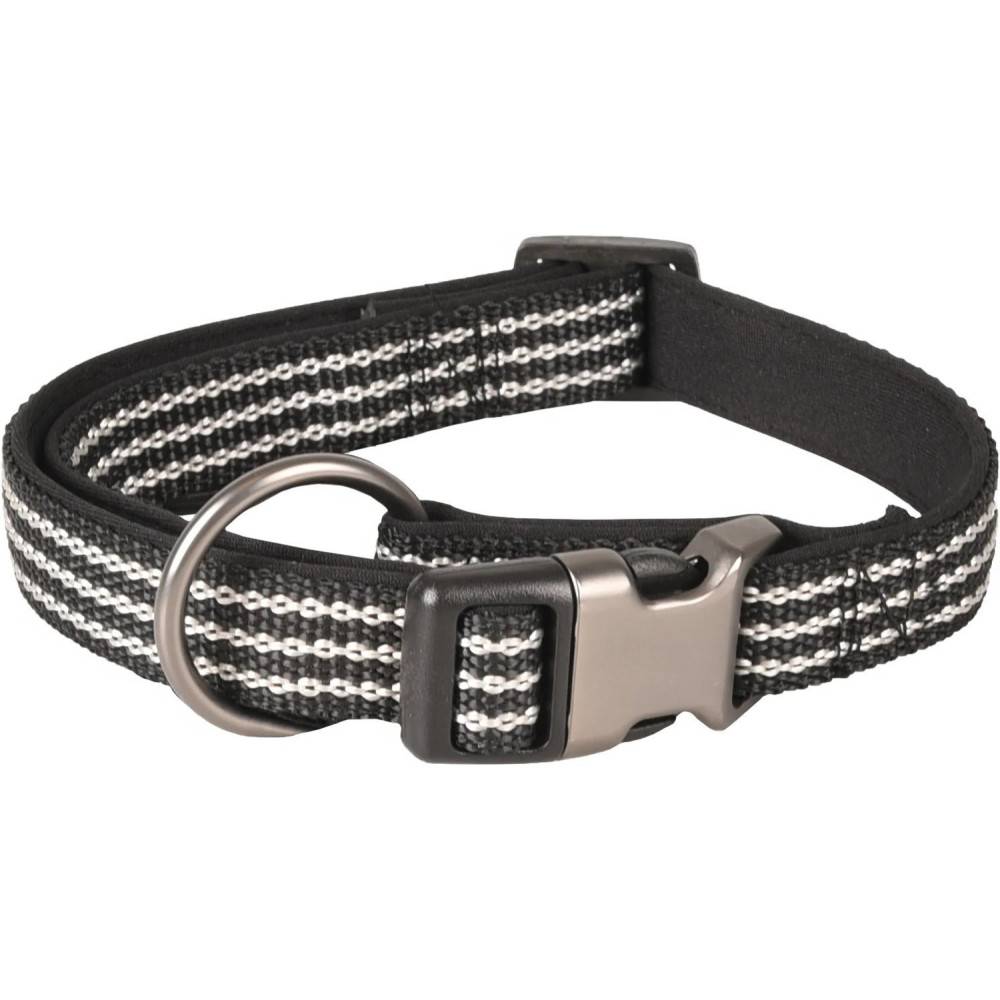 Collier Jannu noir réglable de 45 à 65 cm 25 mm taille XL pour chien - Image 1