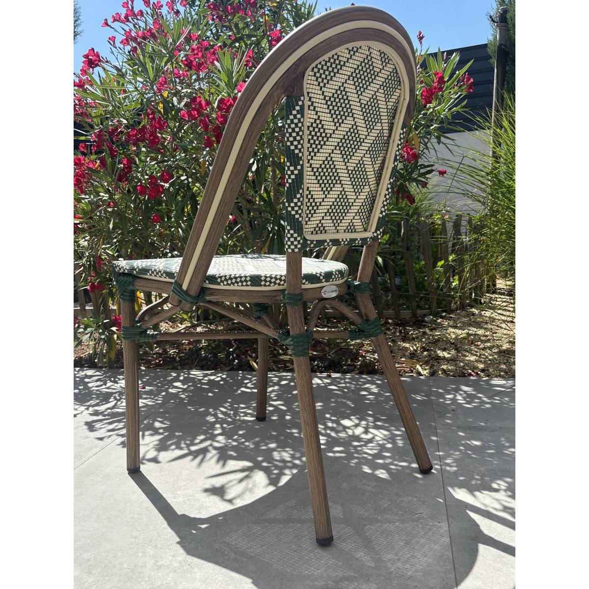 Paris Prix - Lot de 2 Chaises de Jardin Empilable "Bistro" 87cm Vert - Image 6