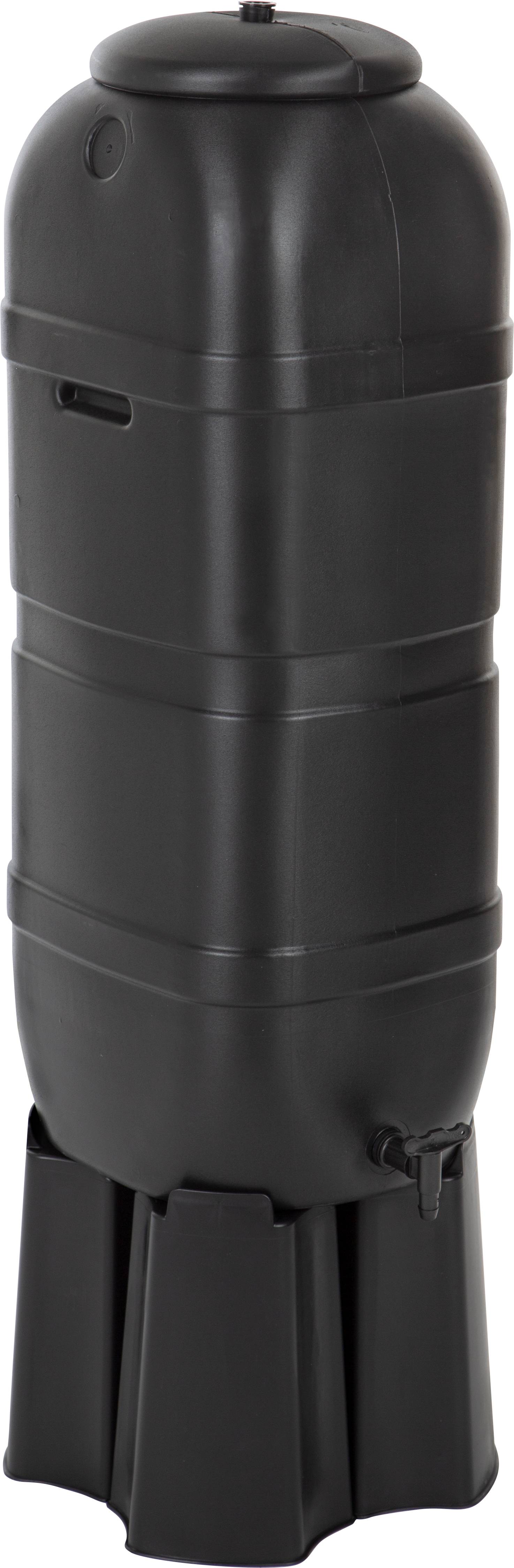 Practo Garden - Tonneau récupérateur eau de pluie avec couvercle et robinet - PRACTO GARDEN - Image 1
