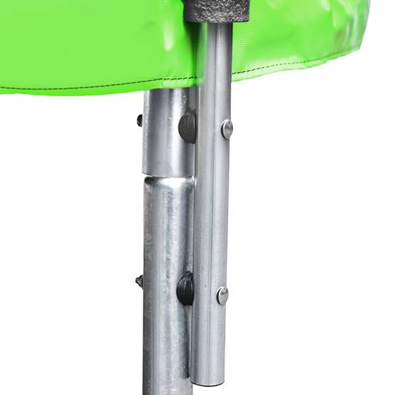 Pack Premium Trampoline 245cm réversible vert / bleu CANBERRA + filet, échelle, bâche et kit d'ancrage - HAPPY GARDEN - Image 8