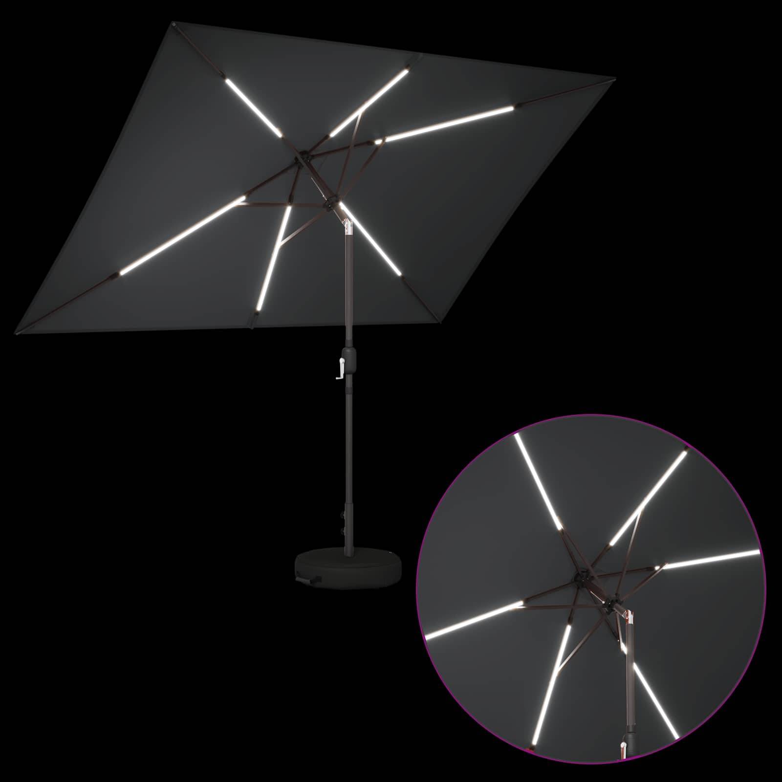PANGIVO - Parasol de jardin polyester anthracite 290 x 190 x 235 cm - PANGIVO - Image 4