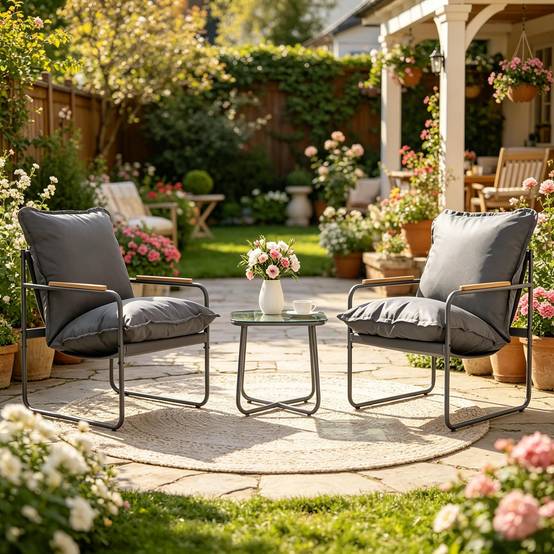 Set gris compact – résistant UV, parfait pour petits espaces - Image 4