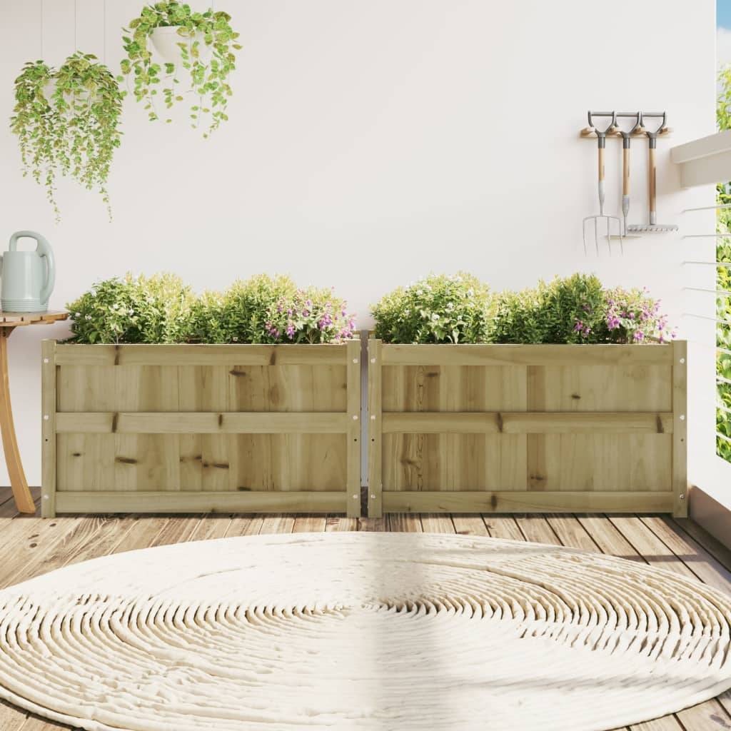 PANGIVO - Jardinières bois de pin imprégné 90 x 50 x 50 cm - PANGIVO - Image 3