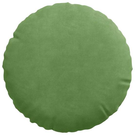 Lot de 2 Coussins de Siège Ronds Velours Moelleux Housses Lavables pour Intérieur Vert Clair Ø40 cm – ComfortXL Outdoor Living - Image 6