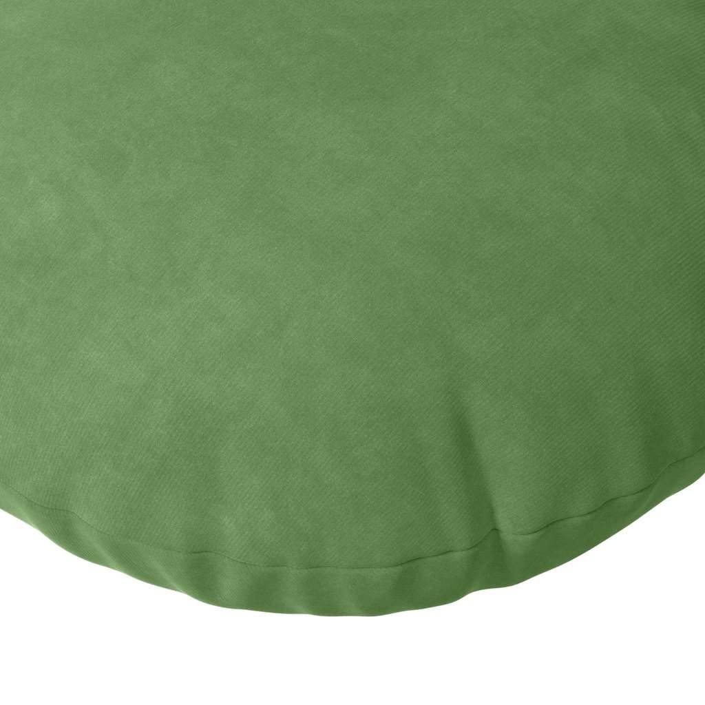 Lot de 2 Coussins de Siège Ronds Velours Moelleux Housses Lavables pour Intérieur Vert Clair Ø40 cm – ComfortXL Outdoor Living - Image 7