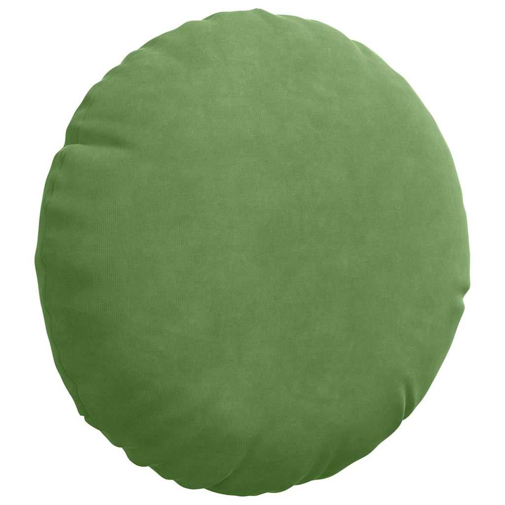 Lot de 2 Coussins de Siège Ronds Velours Moelleux Housses Lavables pour Intérieur Vert Clair Ø40 cm – ComfortXL Outdoor Living - Image 5