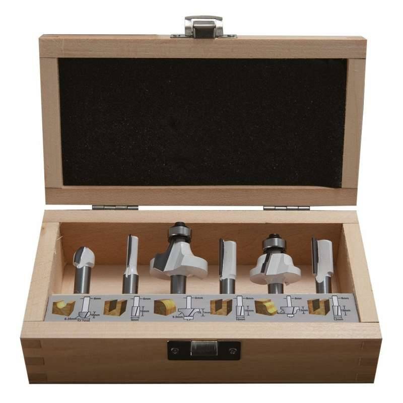 Makita - Coffret de 6 fraises MAKITA D-53540 pour défonceuse (queue 8mm) Makita