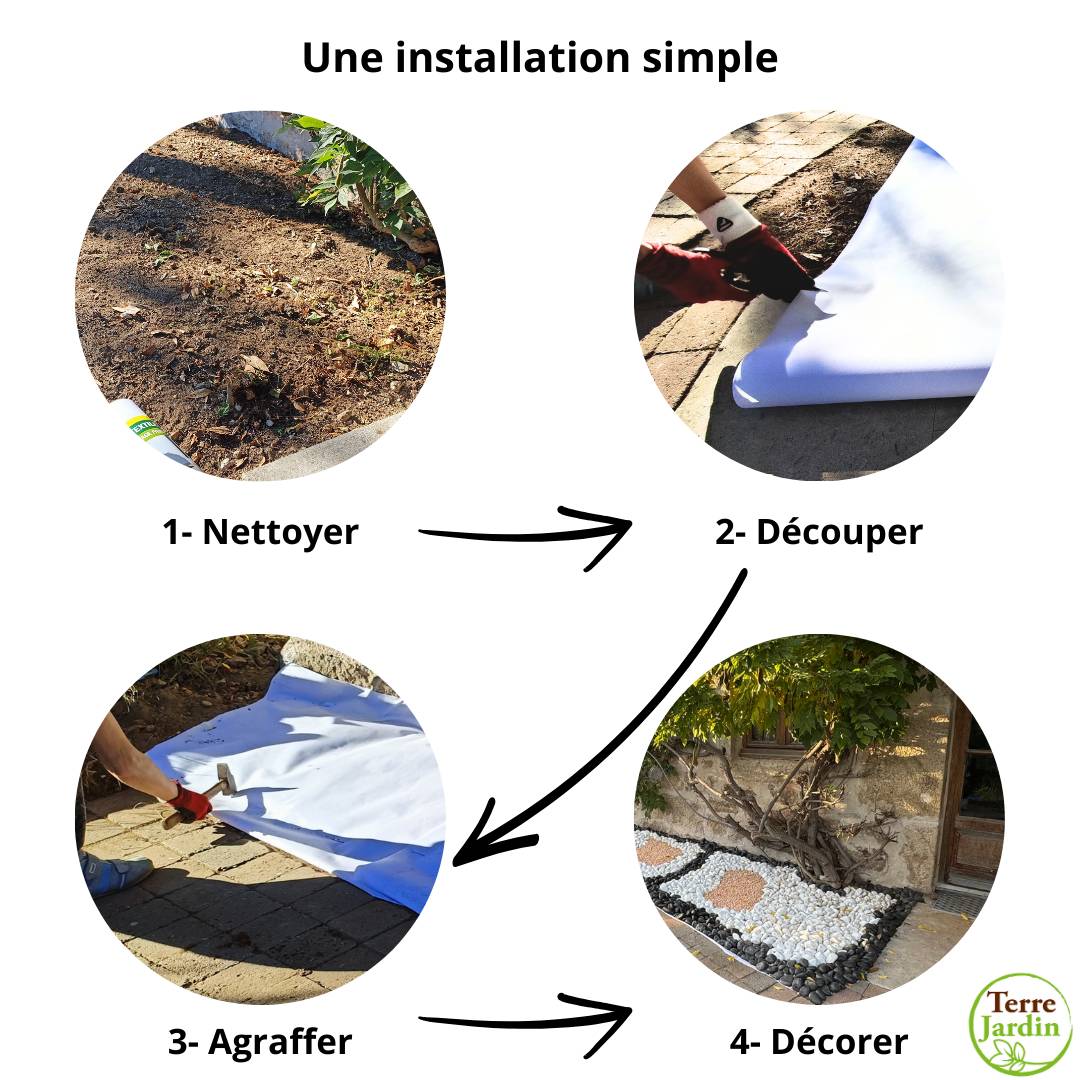 Rouleau géotextile 10 mètres 150g/m2 - TERRE JARDIN Unité - Image 6