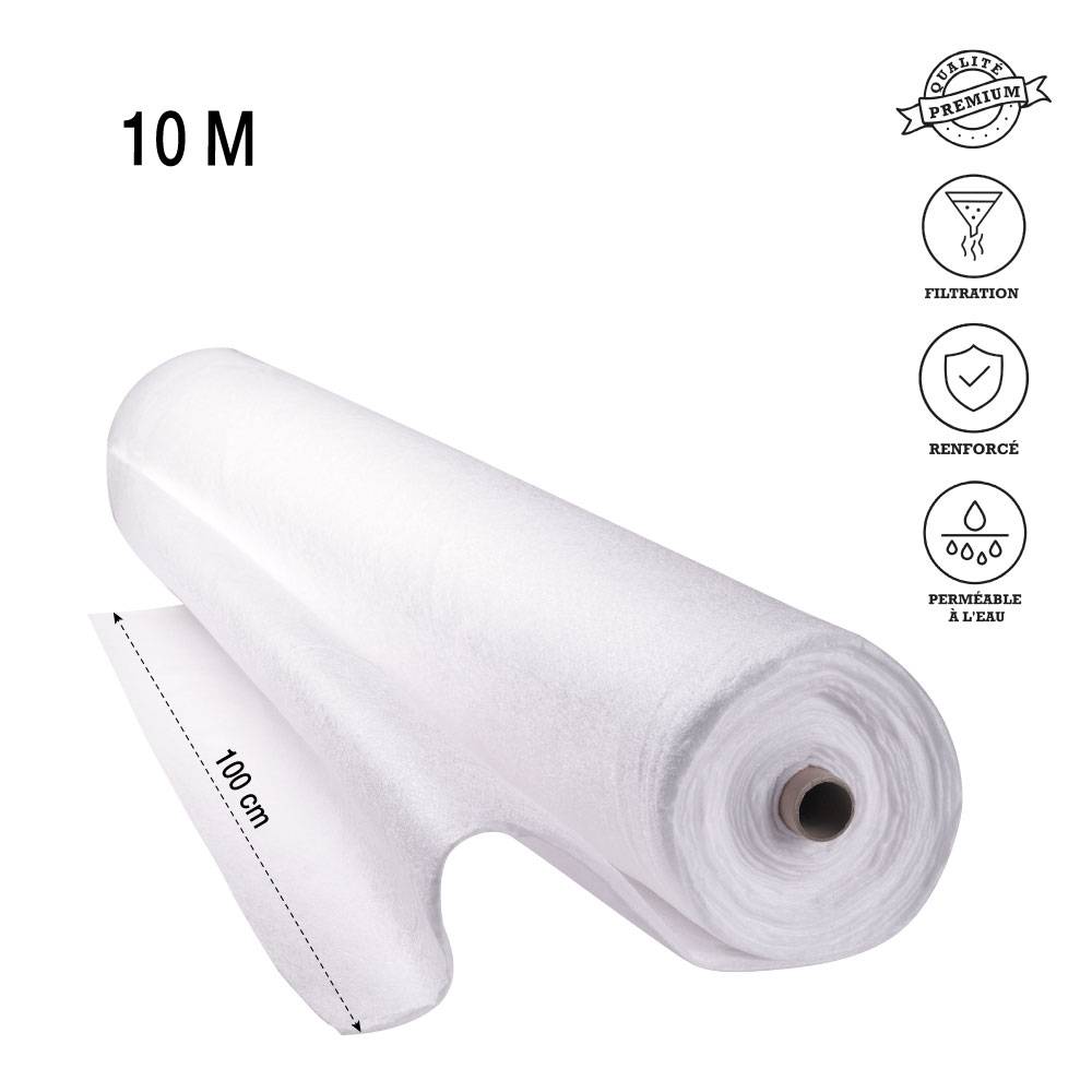 Rouleau géotextile 10 mètres 150g/m2 - TERRE JARDIN Unité - Image 7