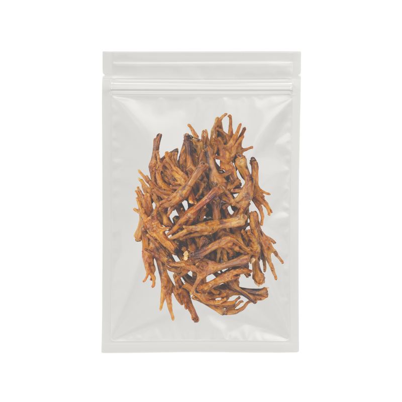 Pattes de poulet naturelles pour chiens – Friandises croquantes, source de calcium, 100% naturelles - Image 2