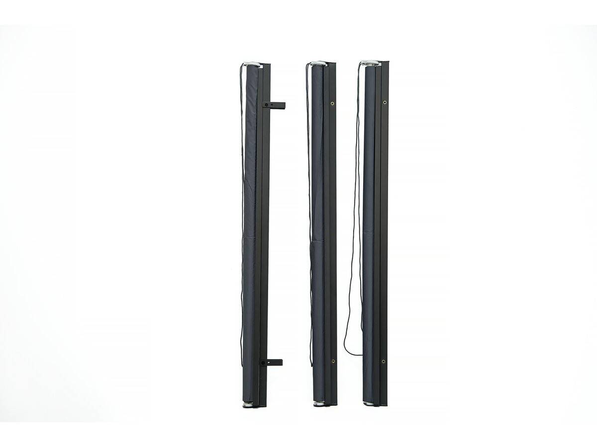Lot De 3 Stores Rétractables Pergola - 124 X 225 Cm - Gris Anthracite -habitat Et Jardin - Image 4