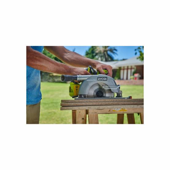 Ryobi - Pack RYOBI - Scie circulaire R18CS7-0 - brushless 18V One+ - 60mm - sans batterie ni chargeur - Guide de coupe RAK03SR - Image 4