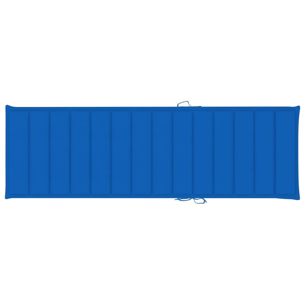 Chaise longue | Transat | Bain de soleil de jardin avec table et coussin Pin imprégné - Image 4