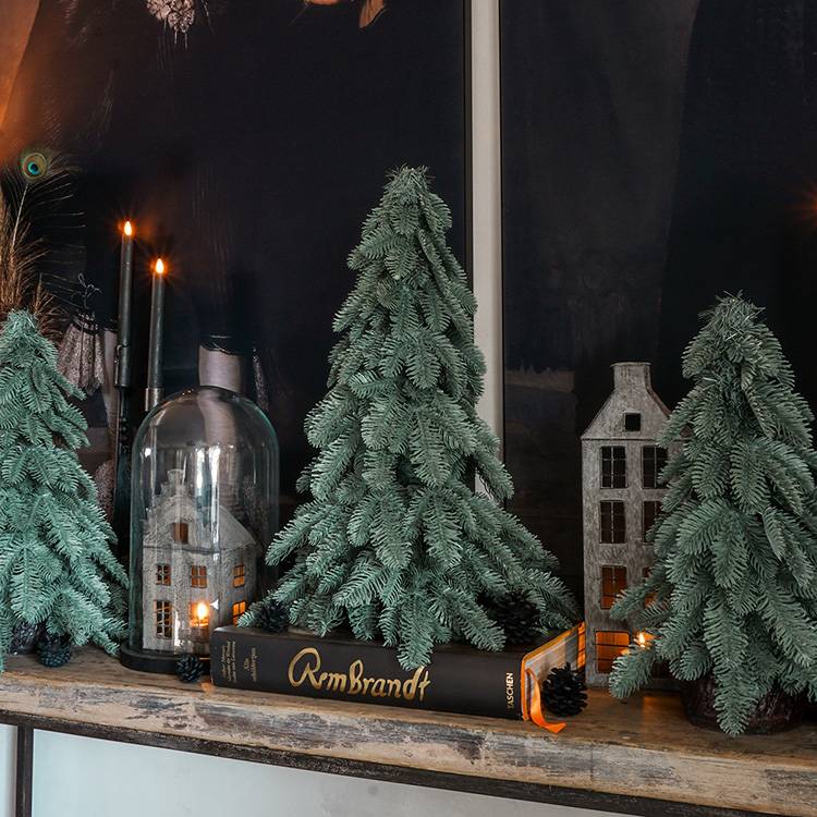 Petit sapin de Noël artificiel de table 60 cm - Nobilis - Little Grove - Image 4
