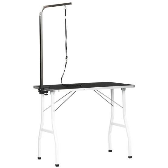 Table de toilettage pour chien pliable avec potence réglable et plateau antidérapant – ComfortXL Outdoor Living - Image 2