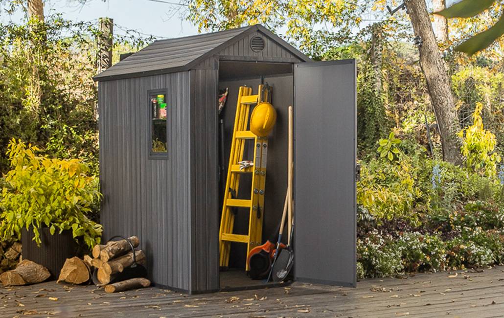 Keter - Abri jardin en résine DARWIN 46 - 2,2 m² - Gris - Image 4