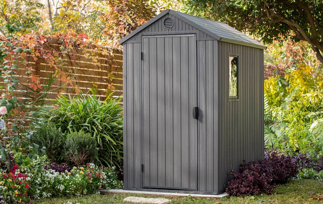 Keter - Abri jardin en résine DARWIN 46 - 2,2 m² - Gris - Image 2