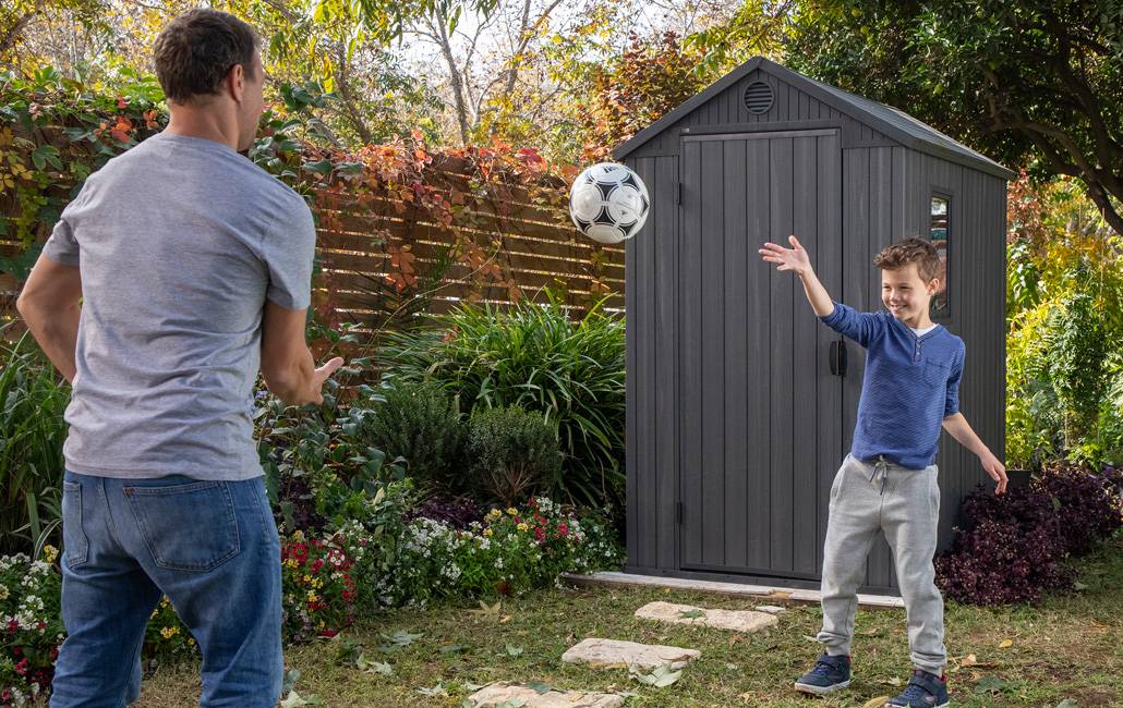 Keter - Abri jardin en résine DARWIN 46 - 2,2 m² - Gris - Image 3
