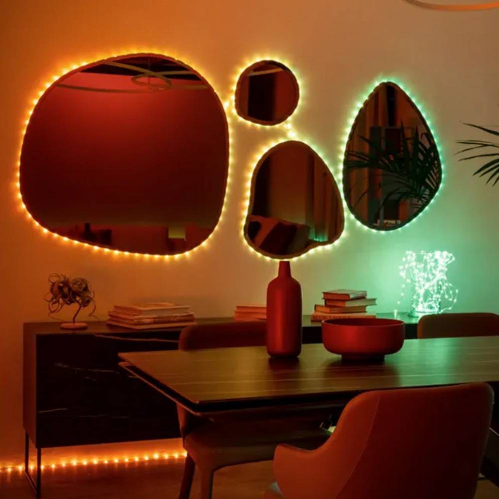 Guirlande connectée IP20 3m 60 LEDS RGB fil transparent TWINKLY DOTS - Image 1