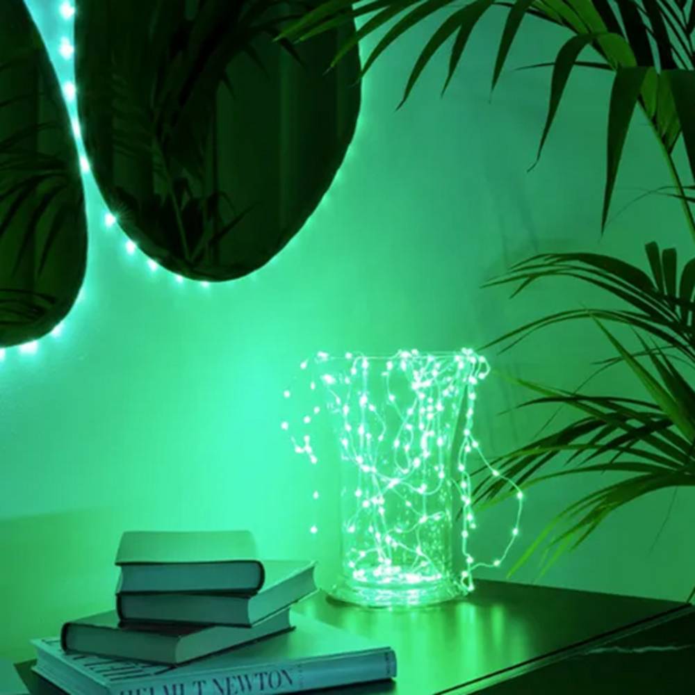 Guirlande connectée IP20 3m 60 LEDS RGB fil transparent TWINKLY DOTS - Image 2