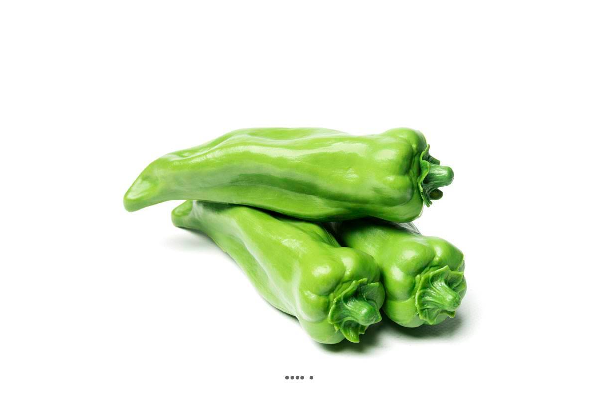 Artificielles - Piment Vert artificiel en lot de 3 en Plastique soufflé L 160x40 mm - Image 2