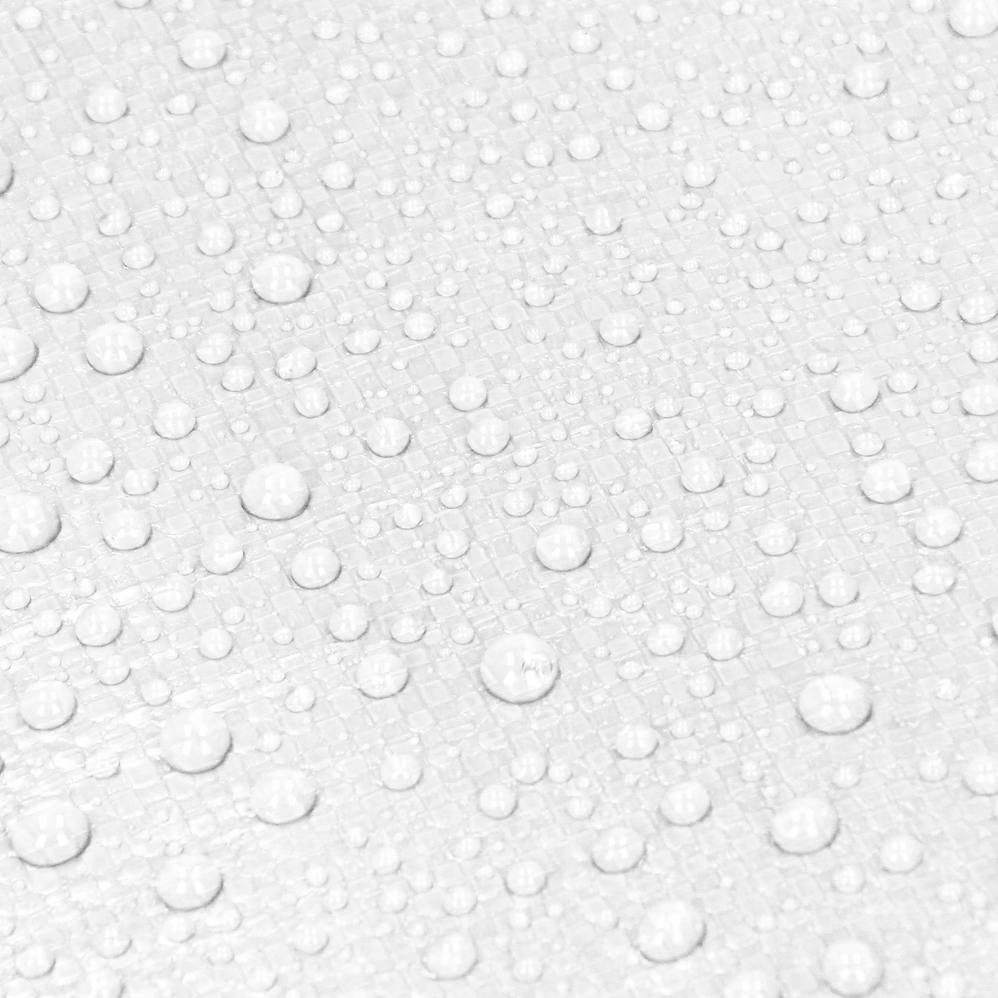 Ecd-Germany - Bâche de Protection Imperméable à l'Eau avec Oeillets - 3 x 5 m 15m² 260g/m² - Polyéthylène PE Blanc - Résistant à la Moisissure - Image 4