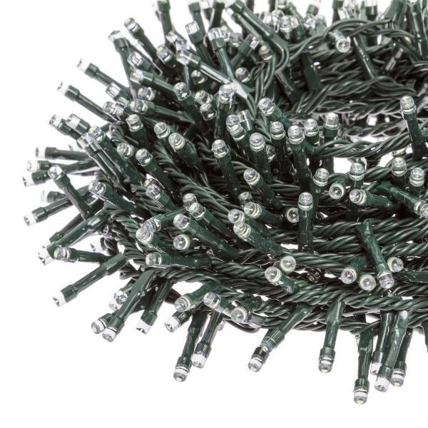Lotti - Guirlande 30M 1500 LED Mini BOA multicolore minuteur 8 programmes câble vert foncé  Lotti - Image 10