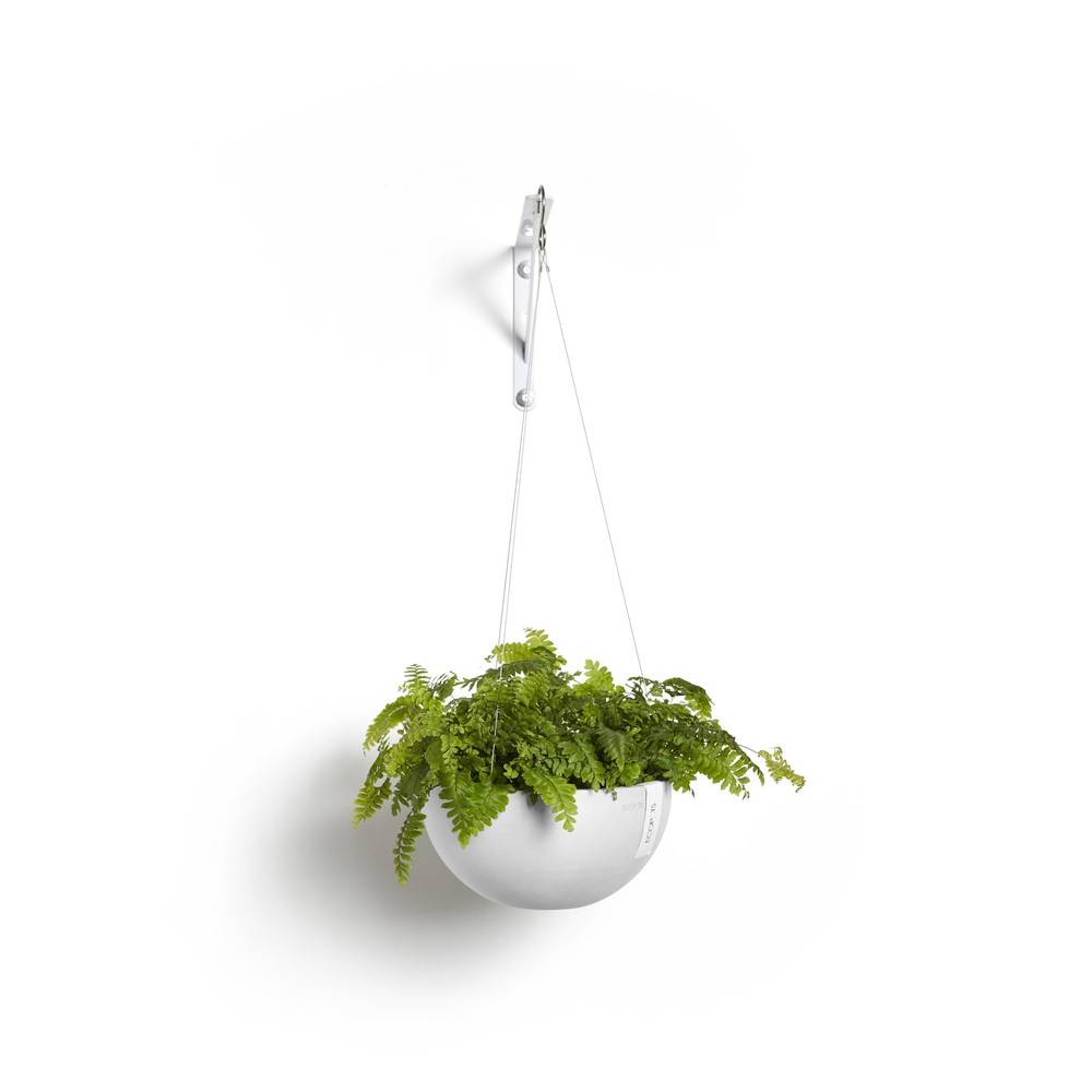 Ecopots - Pot supsendu Brussels 27 Blanc Pur - Ø 26,5 x H. 13 cm - 4,2 L ECOPOTS - Image 2