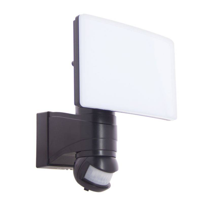 Xanlite - Projecteur mural noir LED IP44 30W avec détecteur de mouvement, 3000 Lumens - PR30WMDV24 - Image 1