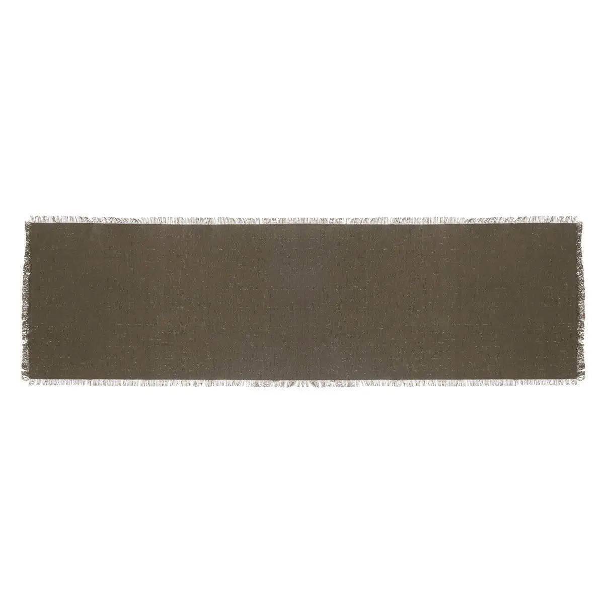 Chemin de Table "Maha" 38x140cm Vert Kaki - Image 1