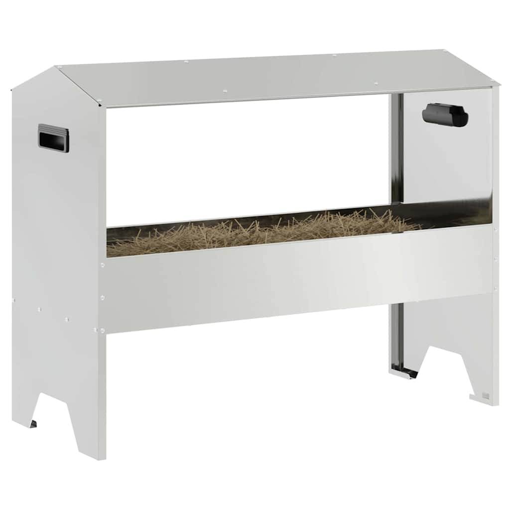 Vidaxl - Trough d'alimentation pour le bétail Argent 79 x 35 x 62 cm vidaXL 874629 - Image 4