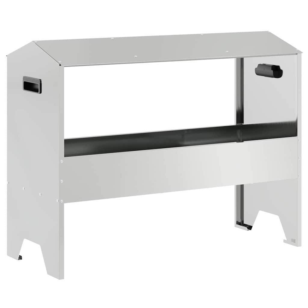 Vidaxl - Trough d'alimentation pour le bétail Argent 79 x 35 x 62 cm vidaXL 874629 - Image 2