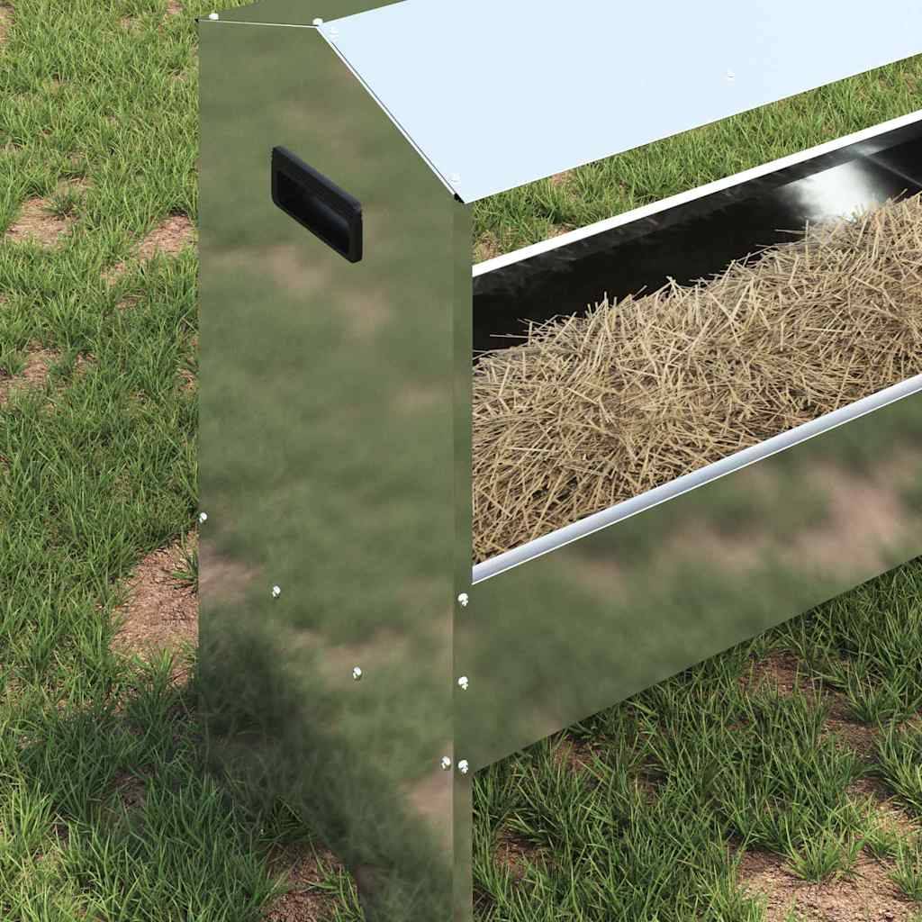 Vidaxl - Trough d'alimentation pour le bétail Argent 79 x 35 x 62 cm vidaXL 874629 - Image 5