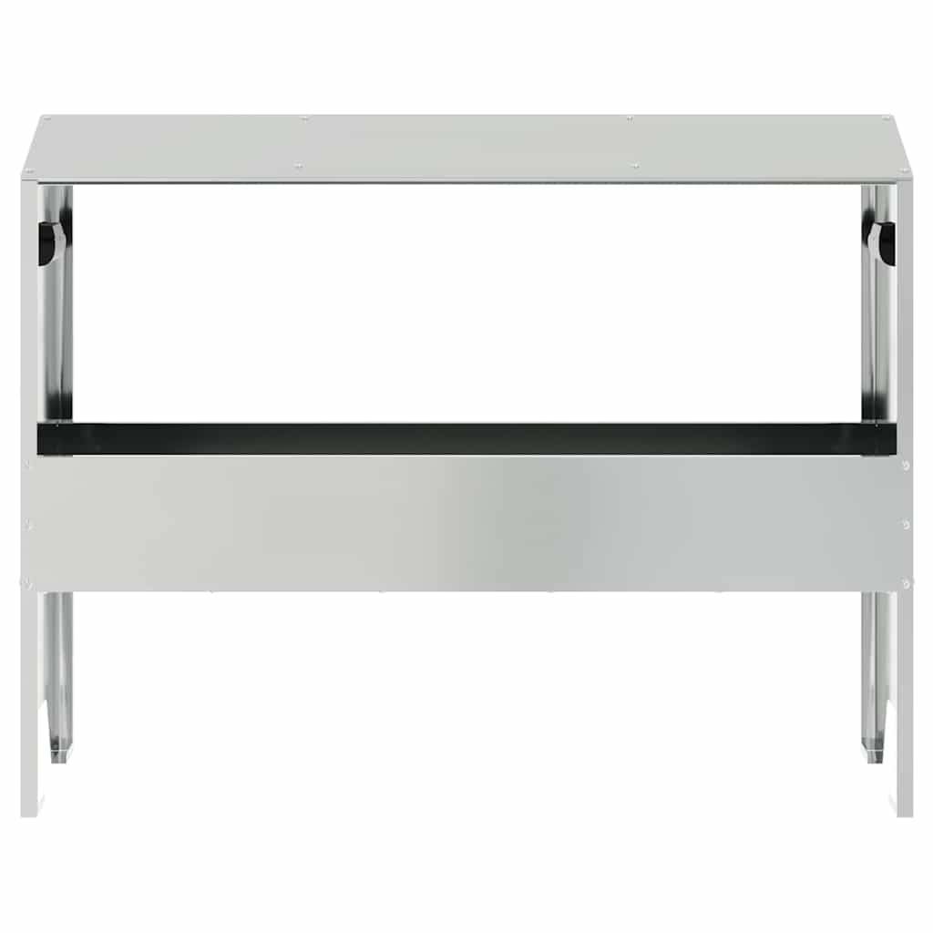 Vidaxl - Trough d'alimentation pour le bétail Argent 79 x 35 x 62 cm vidaXL 874629 - Image 6