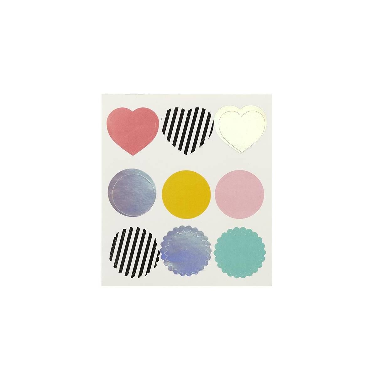 Party Time - Coffret Étiquettes Cadeau "4 Motifs" 22cm Multicolore - Image 7