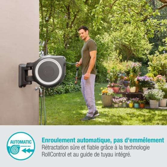 Gardena - Dévidoir automatique mural RollUp XL 35 m Gardena - Image 4