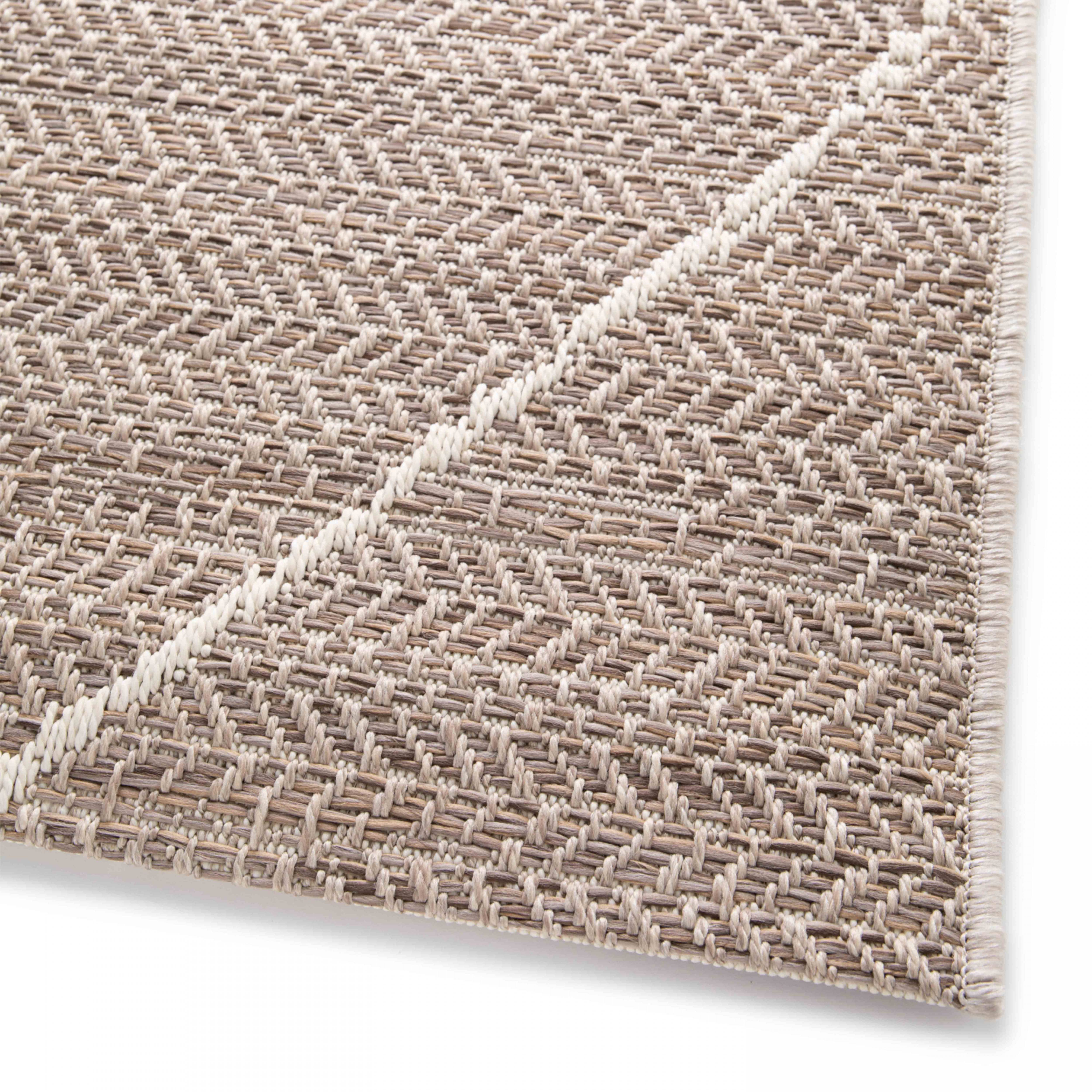 Oviala - Tapis d'extérieur en polypropylène 120 x 170 cm beige Karo - Oviala - Image 6