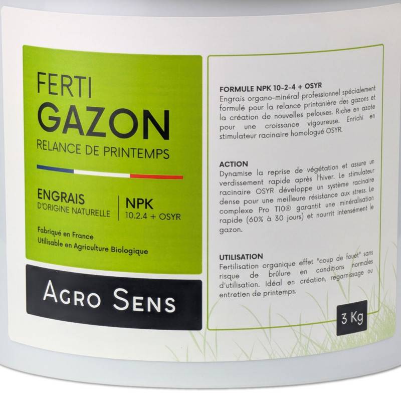 Ferti Gazon Printemps - Engrais pour gazon, relance de printemps - 4 kg - 100 m² - Image 2