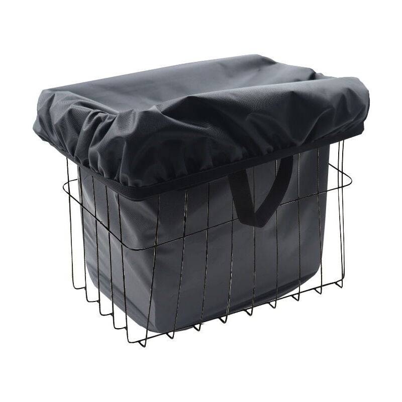 IntiMeg - Housse salon de jardin--Housse de panier de vélo noire, protection contre la neige, imperméable, anti-poussière, légère IntiMeg - Image 1